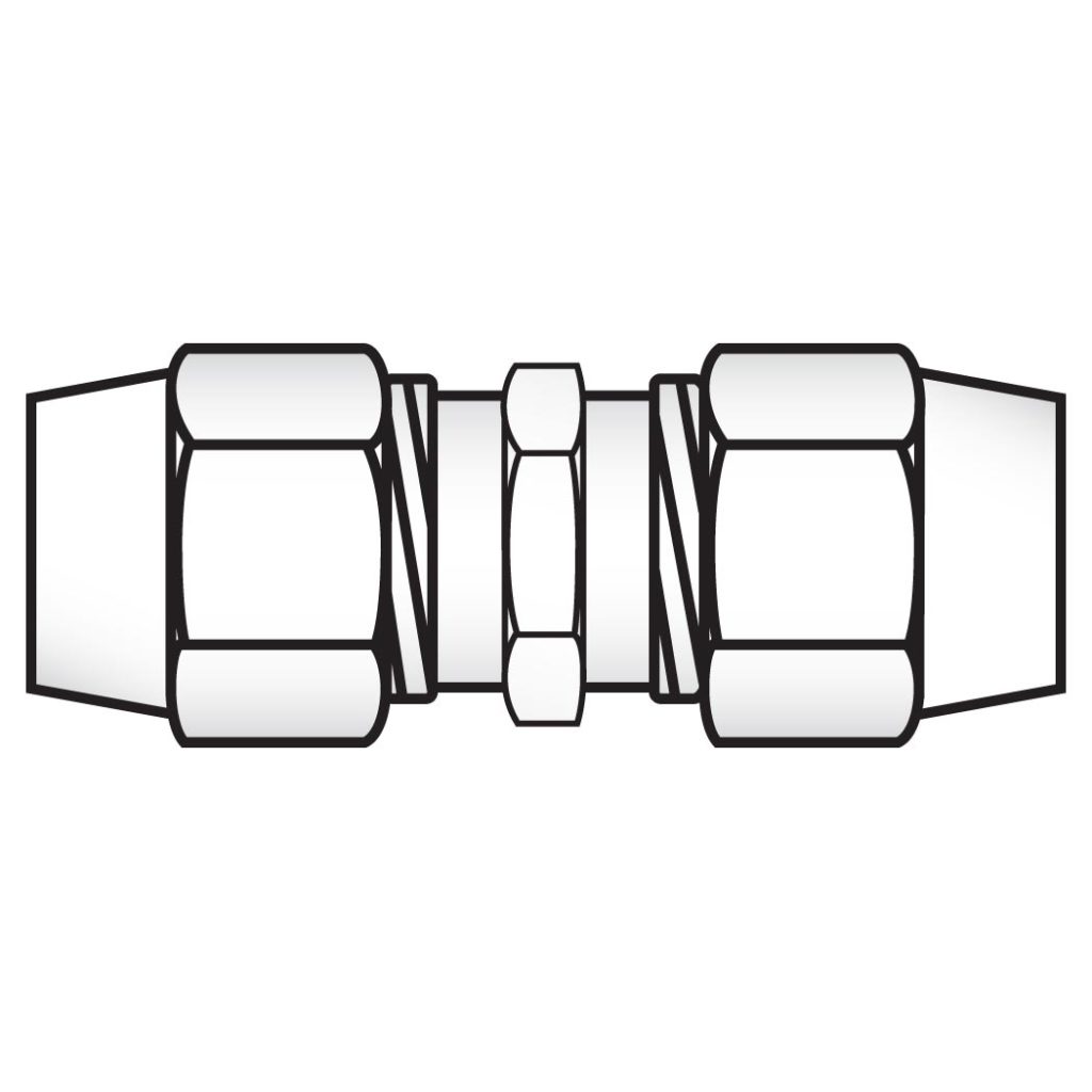 Air Brake Hose Union, Complete 770038 Kurt Hydraulics