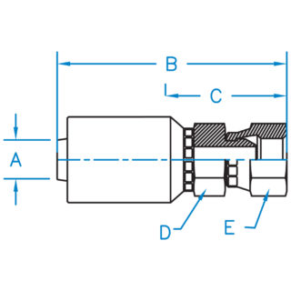 Female British Pipe Swivel Straight