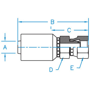 FEMALE DIN 24 HEAVY SWIVEL