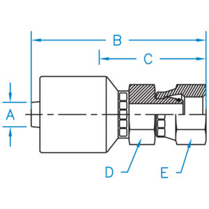 FEMALE DIN 24 HEAVY SWIVEL