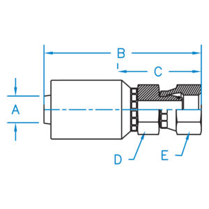 FEMALE DIN 24 HEAVY SWIVEL