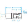 Din Heavy Universal Seat Female Swivel - F-DINHX-04-18