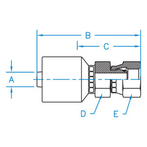 FEMALE DIN 24 LIGHT SWIVEL