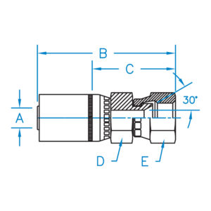 FEMALE JIS 30 SWIVEL