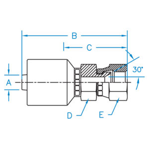 FEMALE JIS 30 SWIVEL