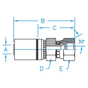 FEMALE KOMATSU JIS 30 SWIVEL