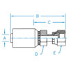 O-Ring Face Seal Female Swivel - FFX-16-16-WHP