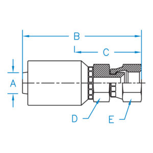 FEMALE JIC 37 SWIVEL