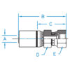 FJX - 37° JIC Female Swivel - FJX-12-10-R7