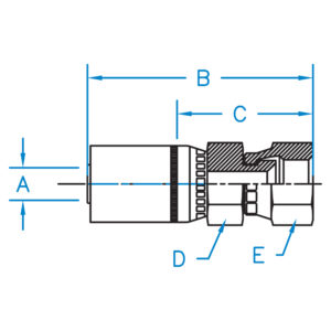 FEMALE JIC 37 SWIVEL