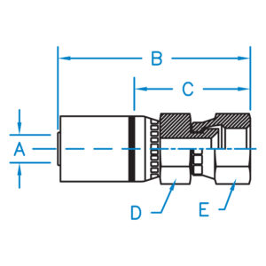 FEMALE JIC 37 SWIVEL