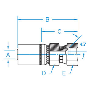 FEMALE SAE 45 SWIVEL