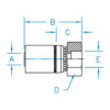 FW - Female Weld Fitting Rigid - FW-04-04