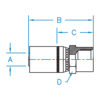 Female Grease Tap Rigid - GT-06-08