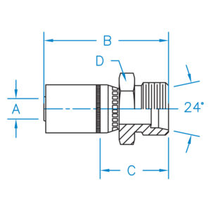 MALE DIN 24 LIGHT RIGID