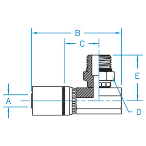 MALE ORB SWIVEL 90 BLOCK