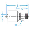 MF - Male Face Seal Rigid - MF-06-06-W