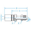 MIX - 45° SAE Male Inverted Flare - MIX-04-04