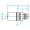 MJ - 37° JIC Male Rigid - MJ-04-05