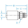 37° JIC Male Rigid - MJ-24-24-JJ