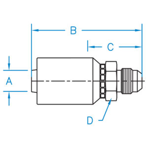 MALE JIC 37 RIGID