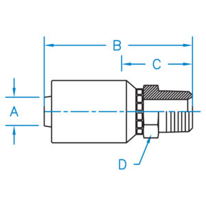 MALE PIPE NPTF RIGID