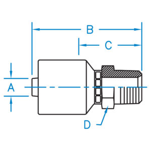 MALE PIPE NPTF RIGID