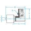 MPX90 - Male Pipe 90° Swivel Block Style - K2 - MPX90-06-08-K2