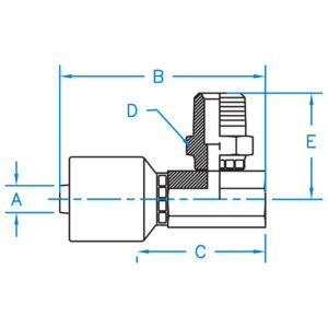 MALE PIPE NPTF SWIVEL 90D BLOCK STYLE