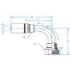 KOMATSU JIS 30 SEAT - 90 BENT TUBE FEMALE SWIVEL