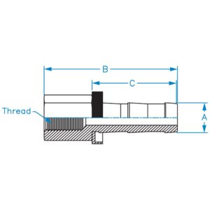 FEMALE PIPE NPTF RIGID