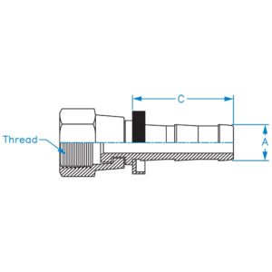 FEMALE SAE 45 SWIVEL