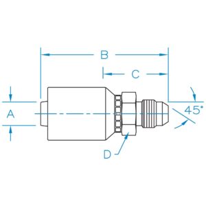 MALE SAE 45 RIGID