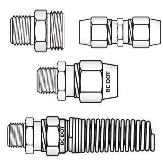 Rubber Hose Air Brake Fittings